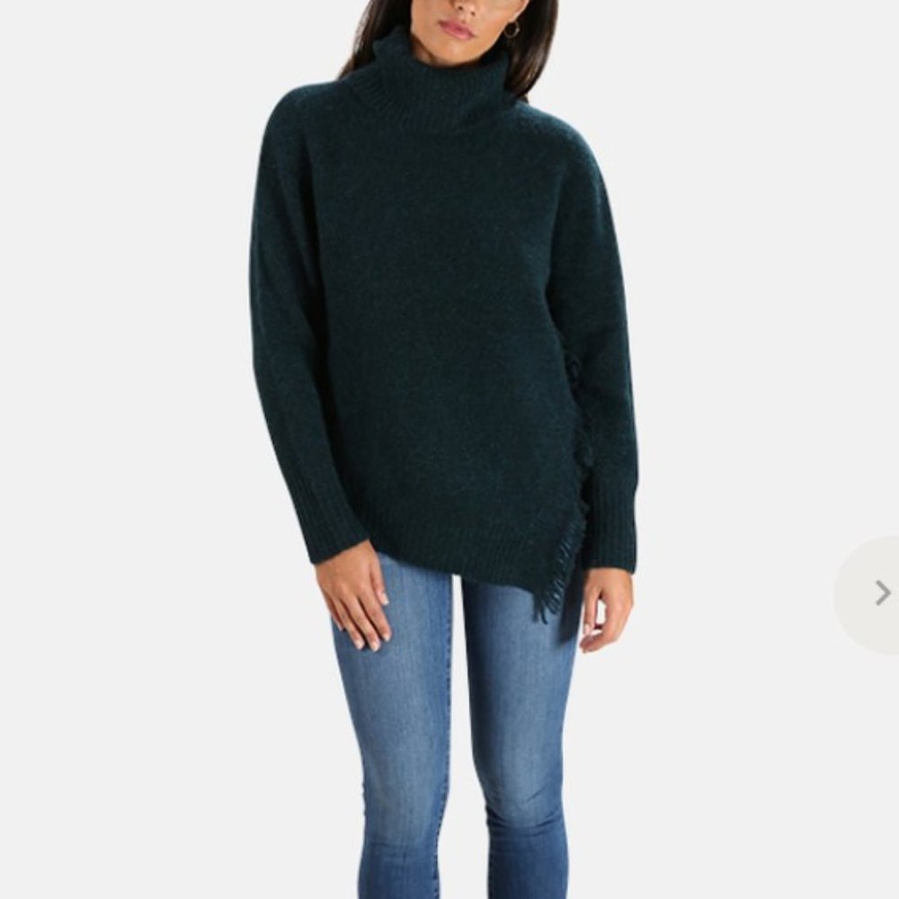 3.1 Phillip Lim Fringe Turtleneck Sweater Small
